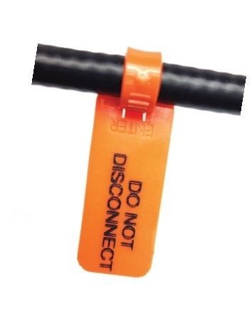 Zip ID 3 Cable Marker - Orange Do Not Disconnect