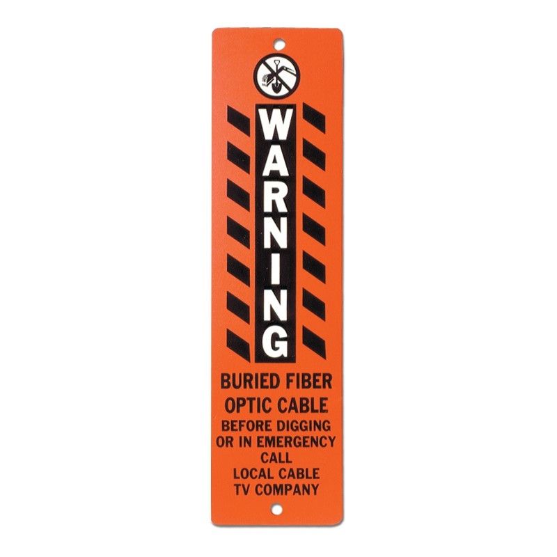 4 X 15 Buried Fiber Optic Cable Warning Sign