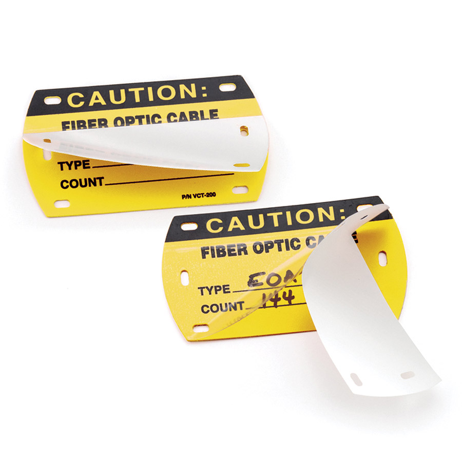 ACP International | Yellow Fiber Optic Cable ID Tags | Budco