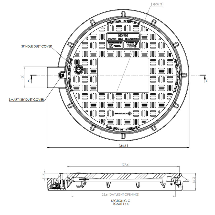 Smartlock | Manhole Lid and Frame | Budco Cable