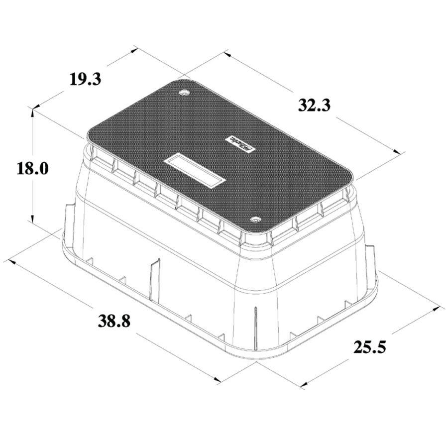 Amphenol P173018ABGTHXFO HDPE Below Grade Enclosure | Amphenol