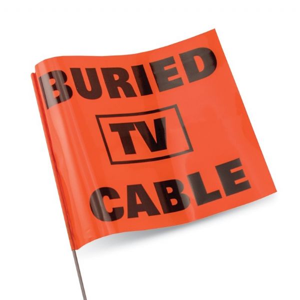 Custom Cable Flags Custom Marking Flags | Underground Marking Flags | Utility Marking Flags
